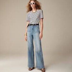 S/S2024 31Tall J. Crew Sailor Denim Trouser in Blue River Wash 31/12 Tall